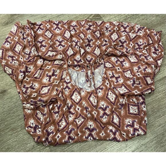 Knox Rose Medium Brown Boho Oversized Dress New - Picture 8 of 8